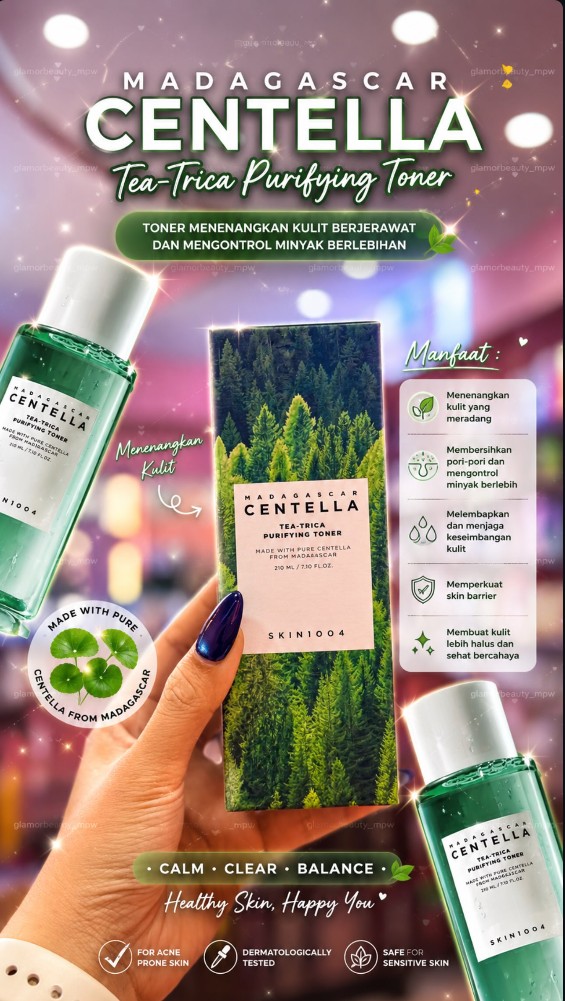 SKIN1004 CENTELLA MADAGASCAR CENTELLA TEA-TRICA PURIFYING TONER 210ML PCS