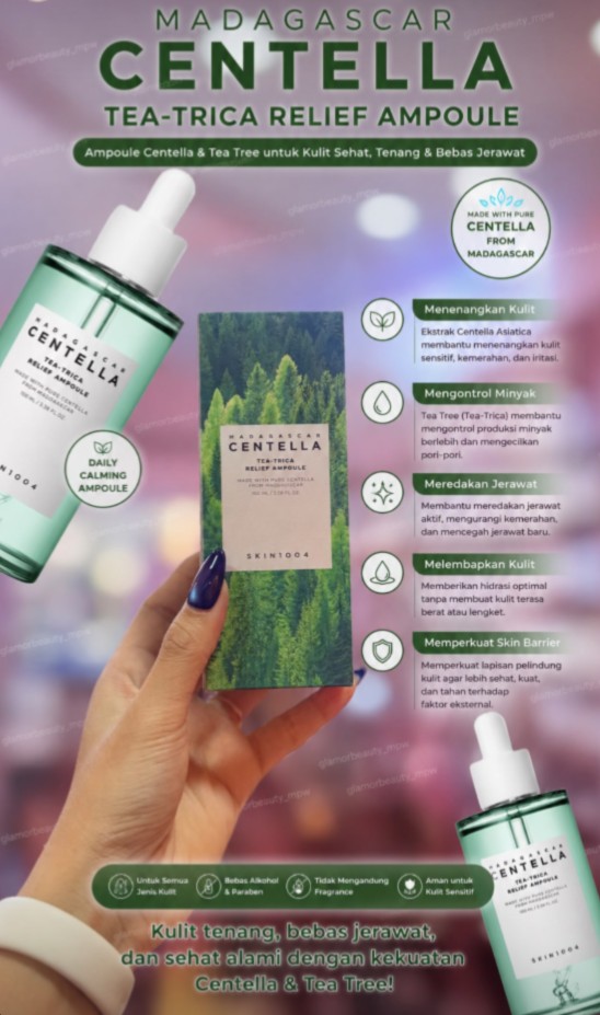 SKIN1004 CENTELLA MADAGASCAR CENTELLA TEA-TRICA RELIEF AMPOULE 100ML PCS
