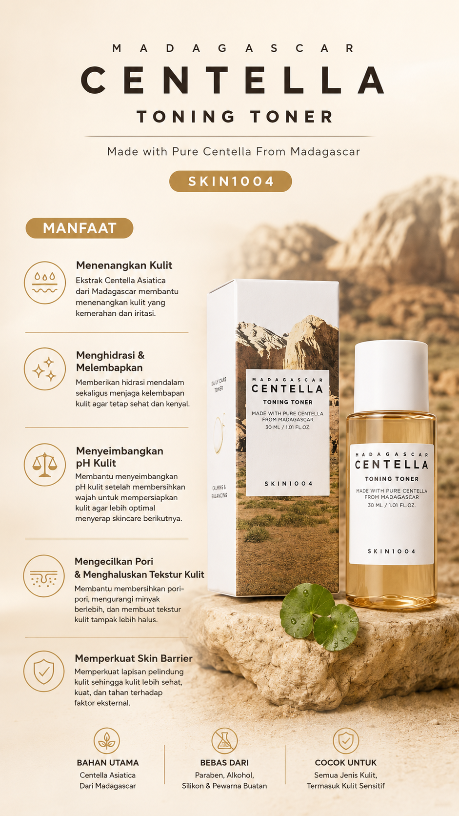 SKIN1004 CENTELLA TONER 30ML