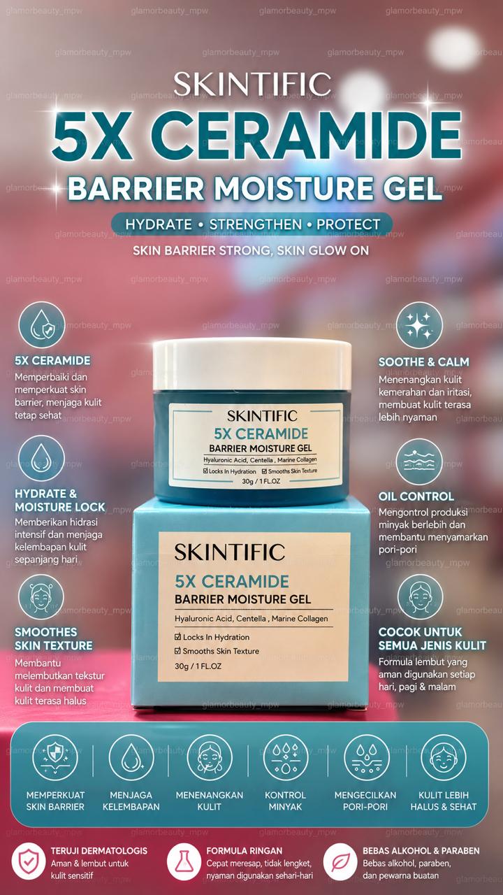 SKINTIFIC 5X CERAMIDE REPAIR MOIST GEL 30GR