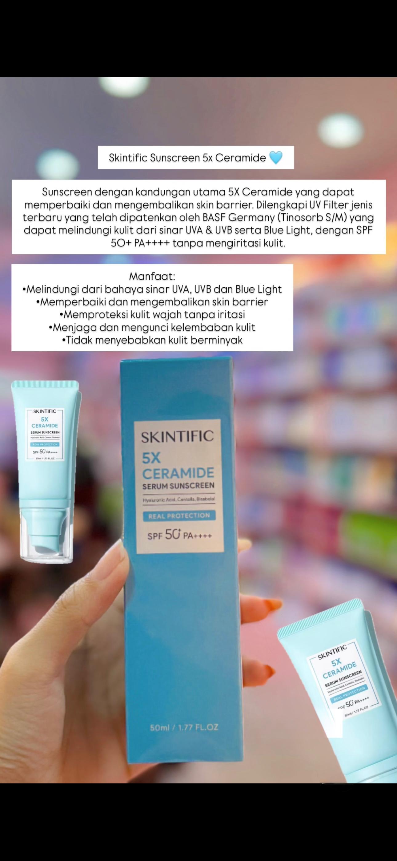 SKINTIFIC 5X CERAMIDE SERUM SUNSCREEN 50ML