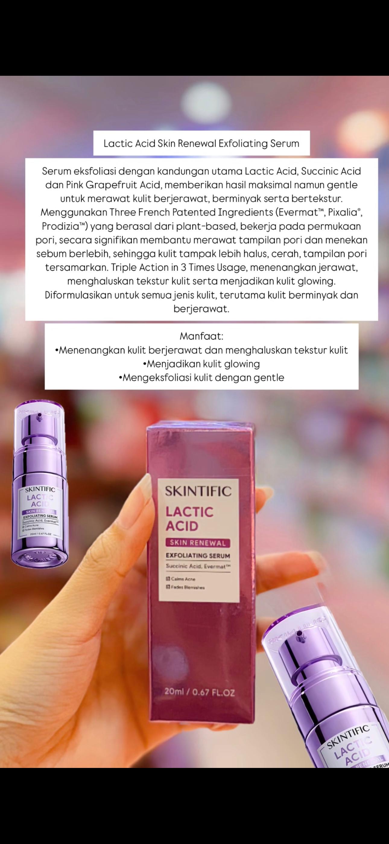 SKINTIFIC LACTIC ACID SERUM SKIN RENEWAL 20ML