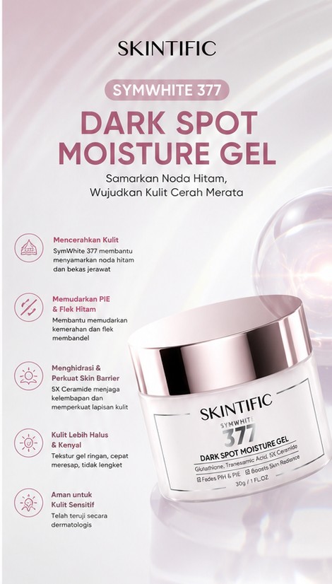 SKINTIFIC SYMWHITE 377 DARK SPOT MOISTURE GEL 30GR