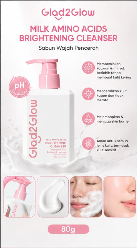 G2G CLEANSER 80GR MILK AMINO ACIDS GENTLE