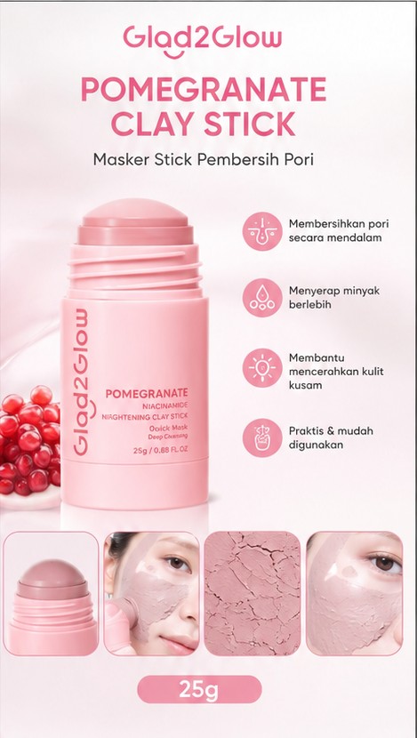G2G POMEGRANATE CLAY STICK 25GR