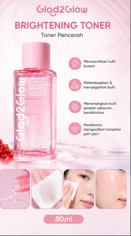 G2G TONER POMEGRANATE NIACINAMIDE BRIGHT 80ML