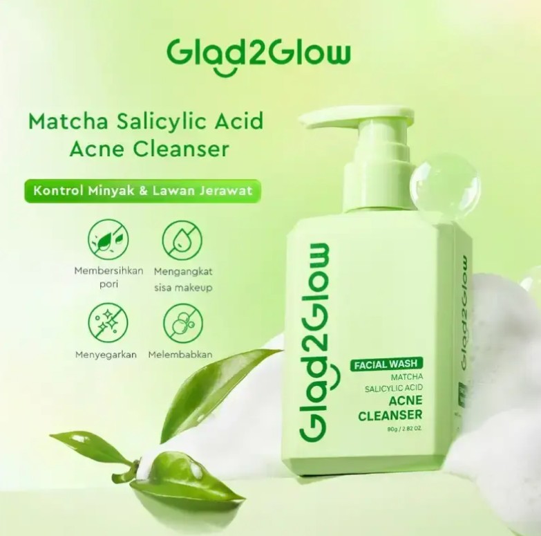 G2G CLEANSER 80GR MATCHA SALICYLIC ACID (HIJAU)