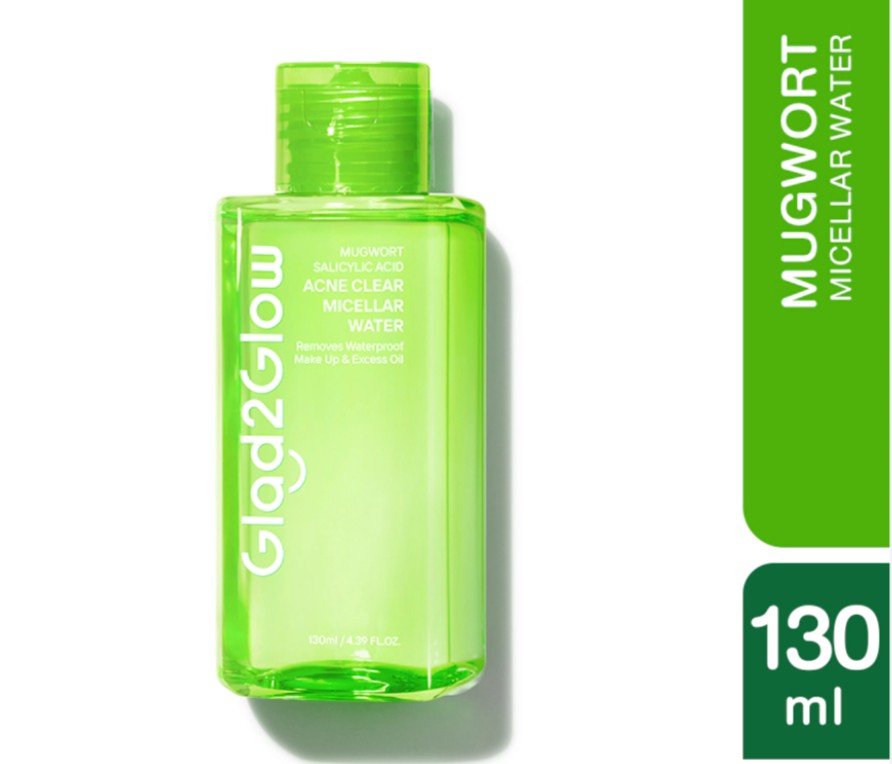 G2G MICELLAR WATER 130ML MUGWORT SAL ACID AGNE (HIJAU)