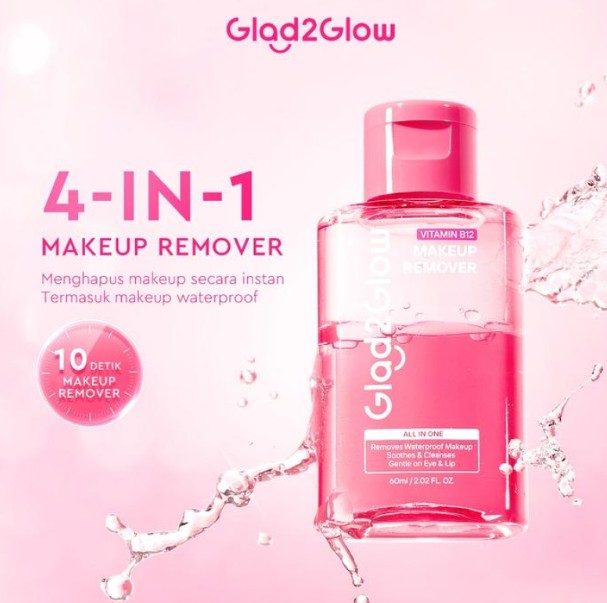 G2G ALL IN ONE MAKEUP REMOVER 60ML VIT 12 (PINK)