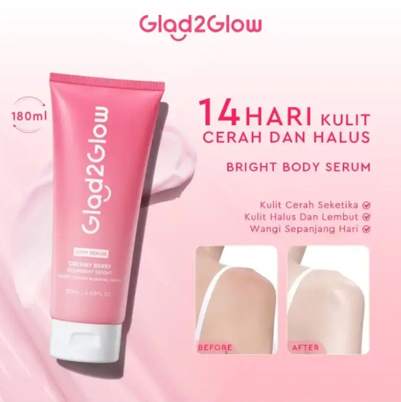 G2G BODY SERUM 180ML OVERNIGHT BRIGHT CREAMY BERRY TUBE