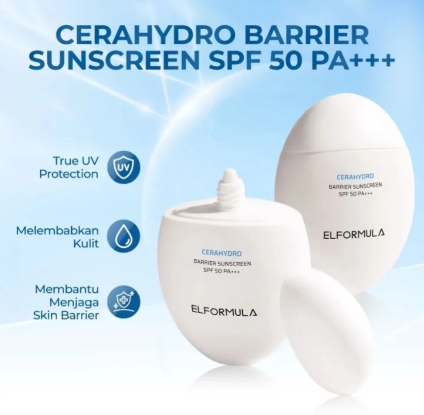 ELFORMULA CeraHydro Barrier Physical Sunscreen SPF 50 PA++++ (30ml)