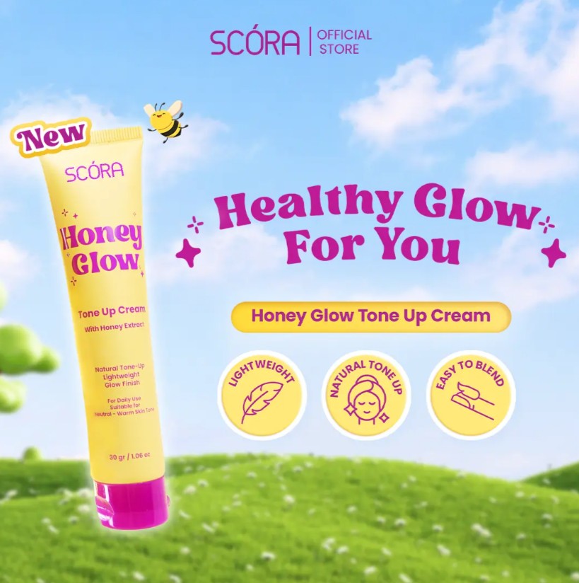 SCORA TONE UP CREAM 30GR HONEY GLOW