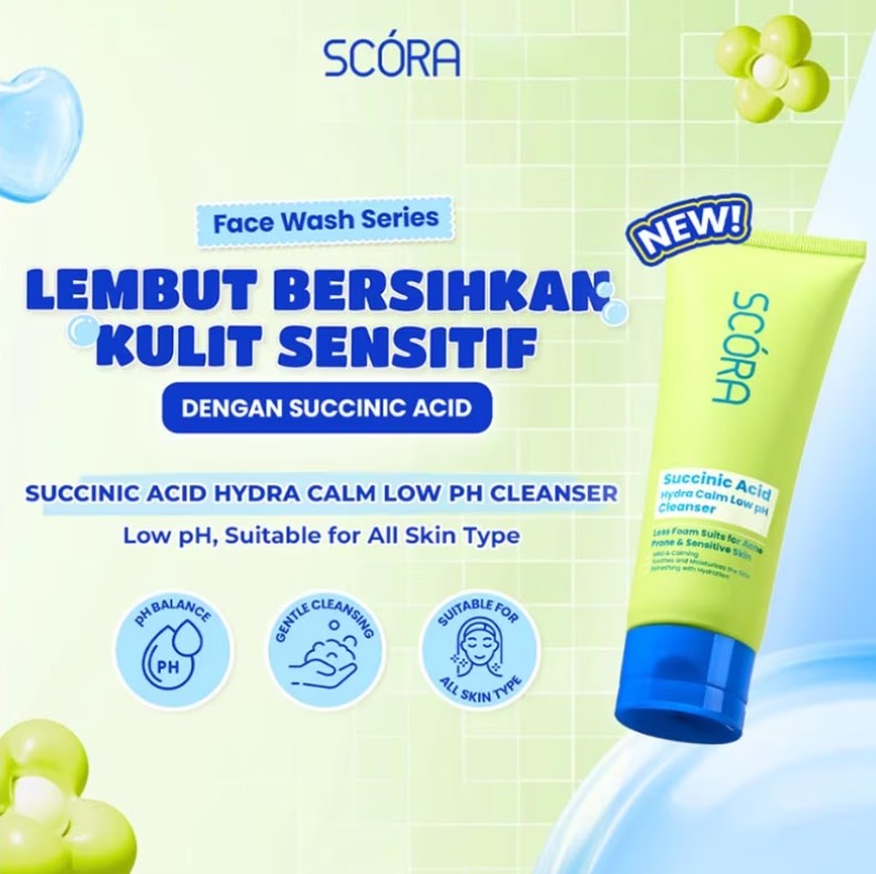 SCORA GENTLE LOW PH CLEANSER 100ML SUCCINIC ACID