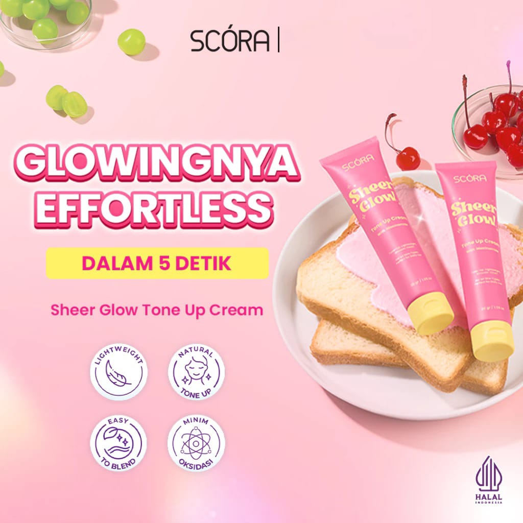 SCORA TONE UP CREAM 30GR SHEER GLOW