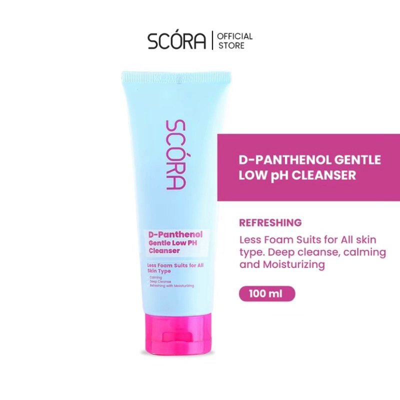 SCORA GENTLE LOW PH CLEANSER 100ML D-PANTHENOL BIRU