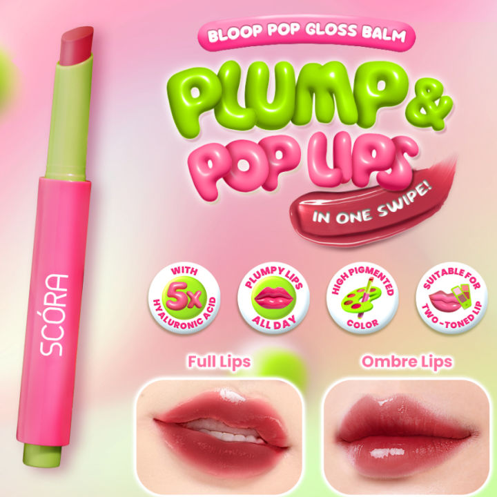 SCORA BLOOP POP GLOSS BALM