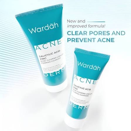 WARDAH ACNE DERM FOAMING CLEANSER 50ML SALICYLIC ACID ZINC