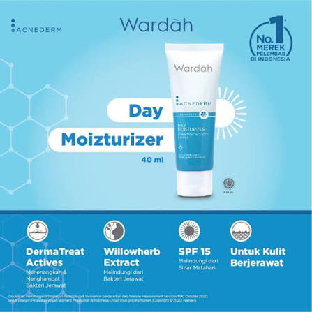 WARDAH ACNEDERM DAY MOISTURIZER 40ML
