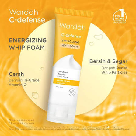 WARDAH C-DEFENSE ENERGIZING WHIP FOAM 100ML