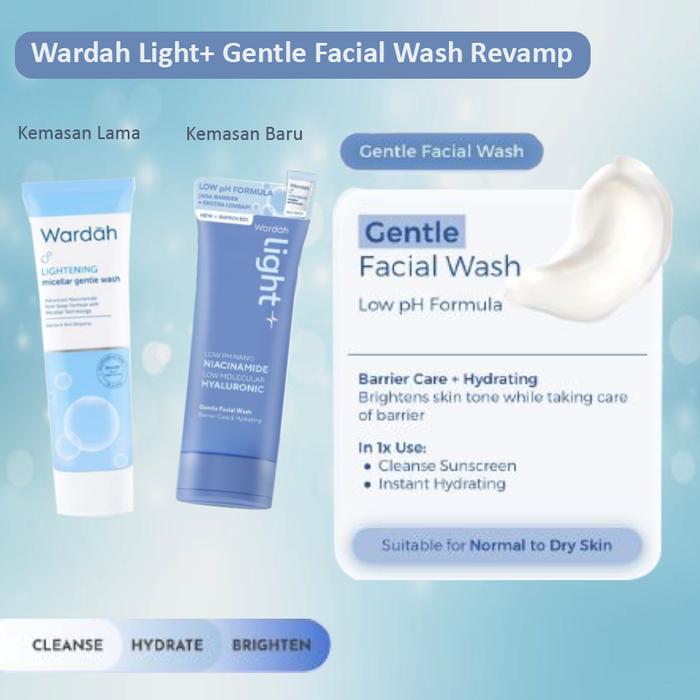 WARDAH LIGHT+ MICELLAR GENTLE WASH 100ML