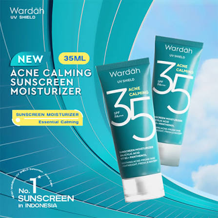 WARDAH UV SHIELD ACNE CALMING SPF 35PA++ 35ML SUNSCREEN MOISTURIZER