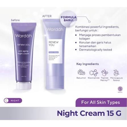 WARDAH RENEW YOU 15ML NIGHT CREAM