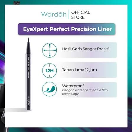 WARDAH EYE XPERT PERFECT PRECISION LINER 1ML BLACK
