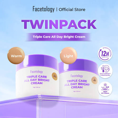 FACETOLOGY TRIPLE CARE ALL DAY BRIGHT CREAM 10G