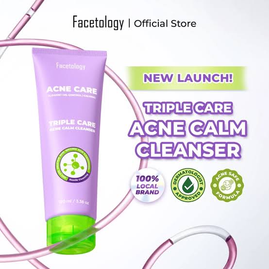 FACETOLOGY TRIPLECARE ACNE CALM CLEANSER 100ML