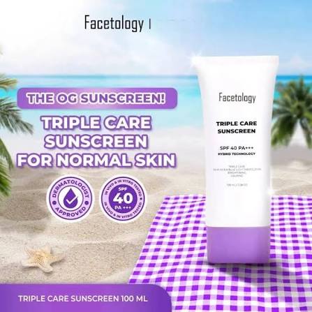 FACETOLOGY SUNSCREEN 100ML SPF40 PA+++