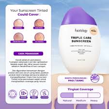 FACETOLOGY TRIPLE BARE TINTED SUNSCREEN 40ML SPF50