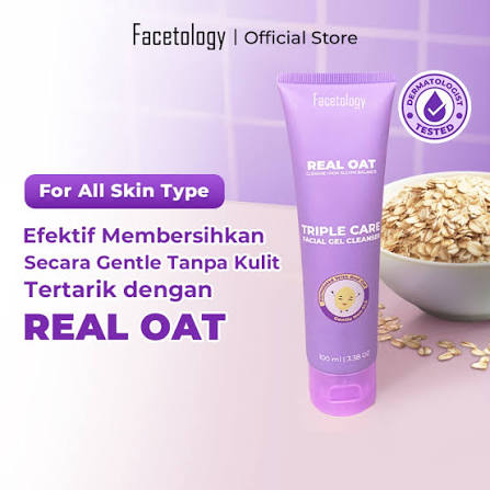FACETOLOGY TRIPLE CARE FACIAL GEL CLEANSER 100ML