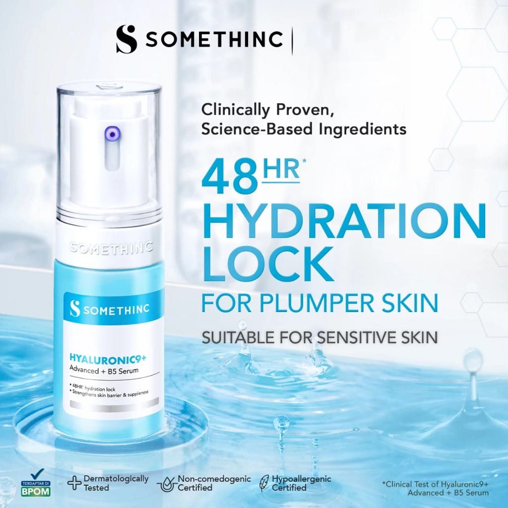 SOMETHINC SERUM 20ML HYALURONIC9+ ADVANCED B5 (BIRU MUDA)
