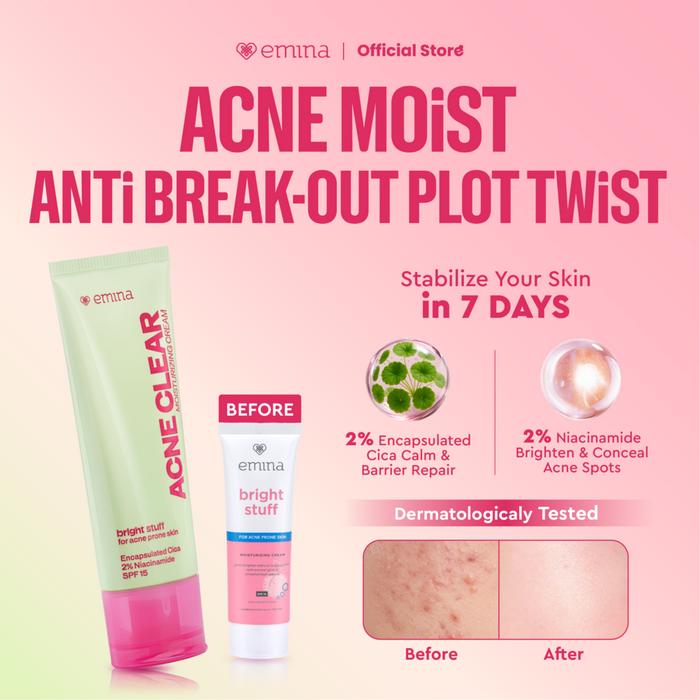 EMINA BRIGHT STUFF ACNE CLEAR MOISTURIZING CREAM 20ML