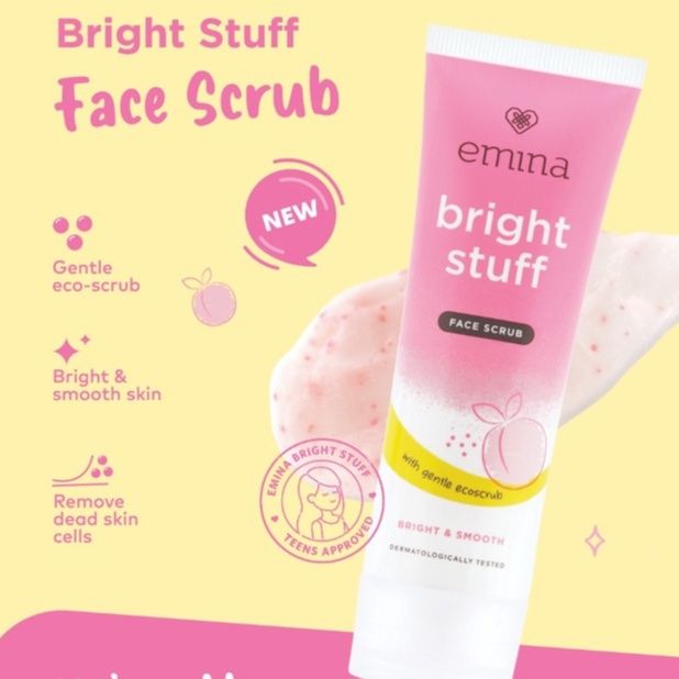 EMINA BRIGHT STUFF FACE SCRUB 50ML BRIGHT & SMOOTH