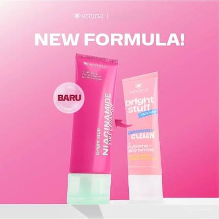 EMINA BRIGHT STUFF FACE WASH 100ML (PINK)