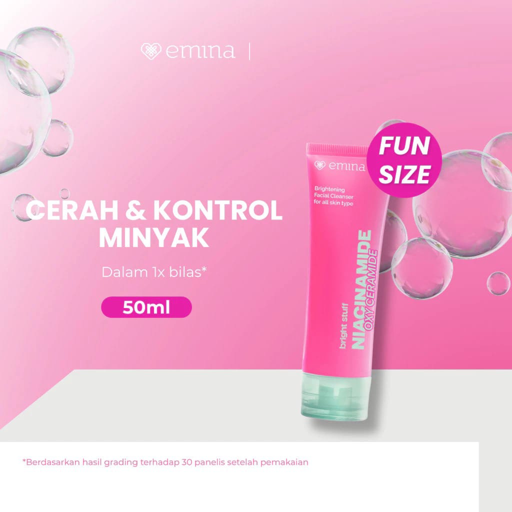 EMINA BRIGHT STUFF FACE WASH 50ML (PINK)