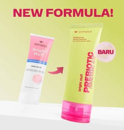 EMINA BRIGHT STUFF FACE WASH 50ML ACNE PRONE SKIN