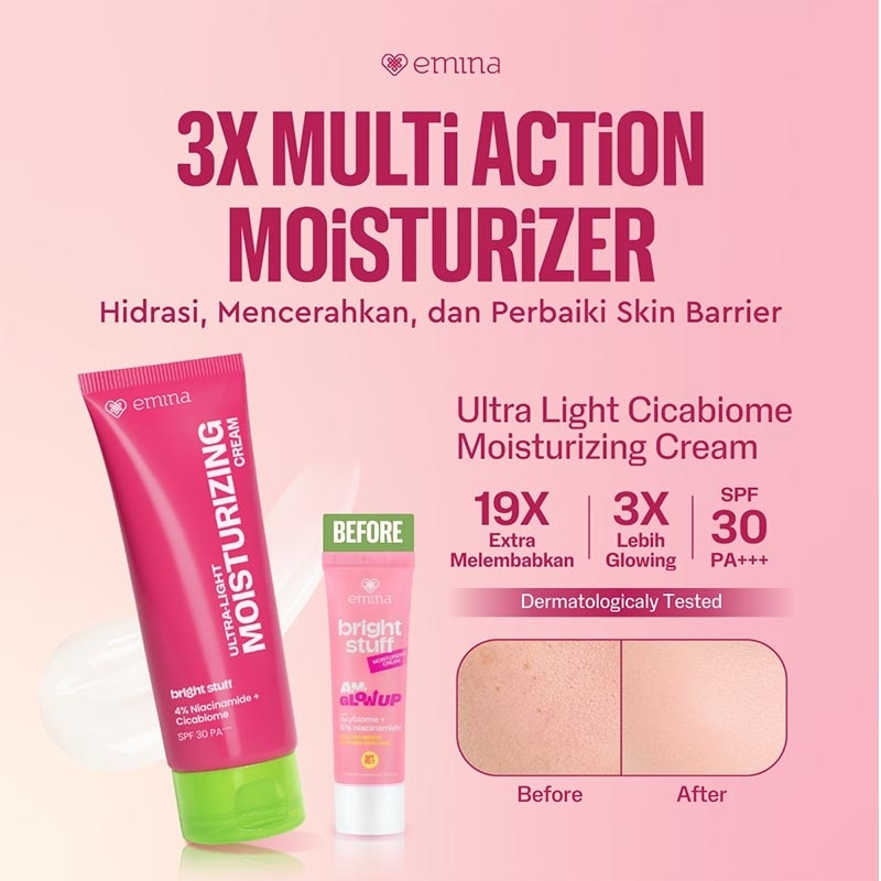 EMINA BRIGHT STUFF ULTRA LIGHT MOISTURIZING CREAM SPF 15 20ML