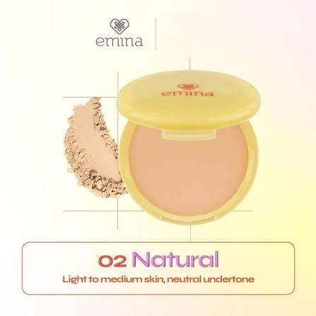 EMINA DAILY MATTE COMPACT POWDER 02 NATURAL