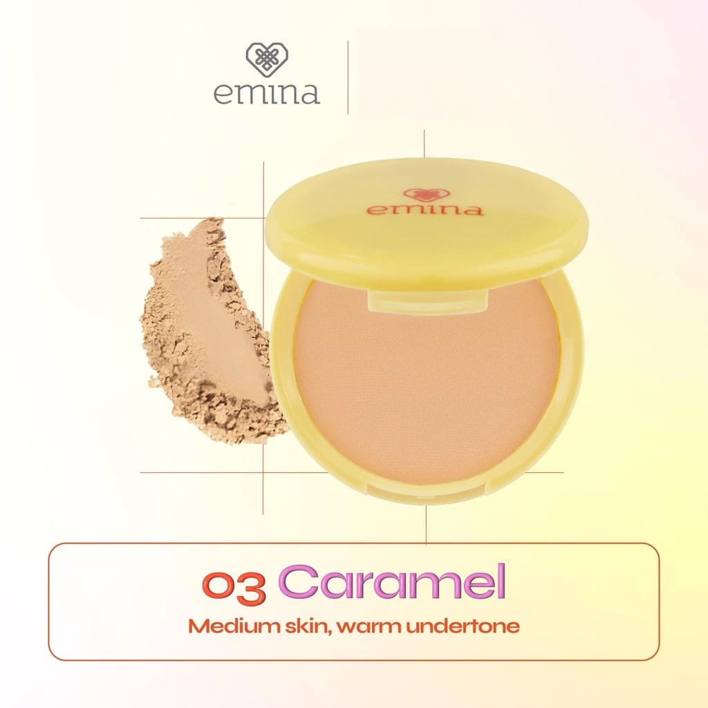 EMINA DAILY MATTE COMPACT POWDER 03 CARAMEL