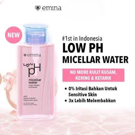 EMINA MICELLAR WATER 125ML LOW PH HYALU & SMOOTH