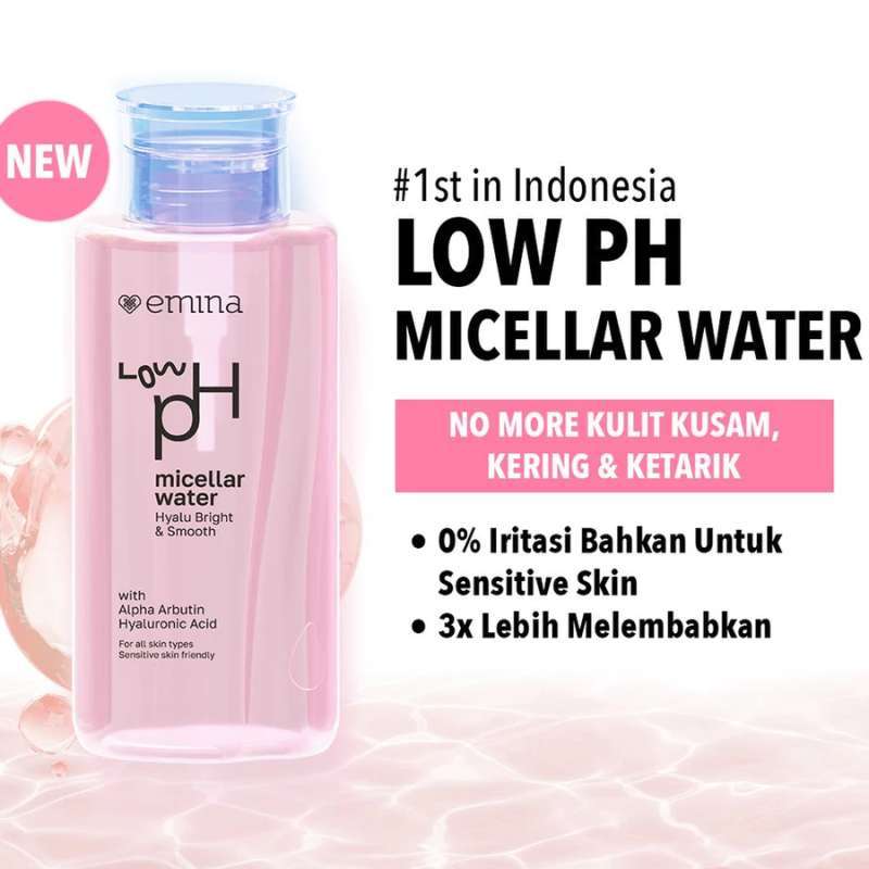 EMINA MICELLAR WATER 300ML LOW PH HYALU & SMOOTH