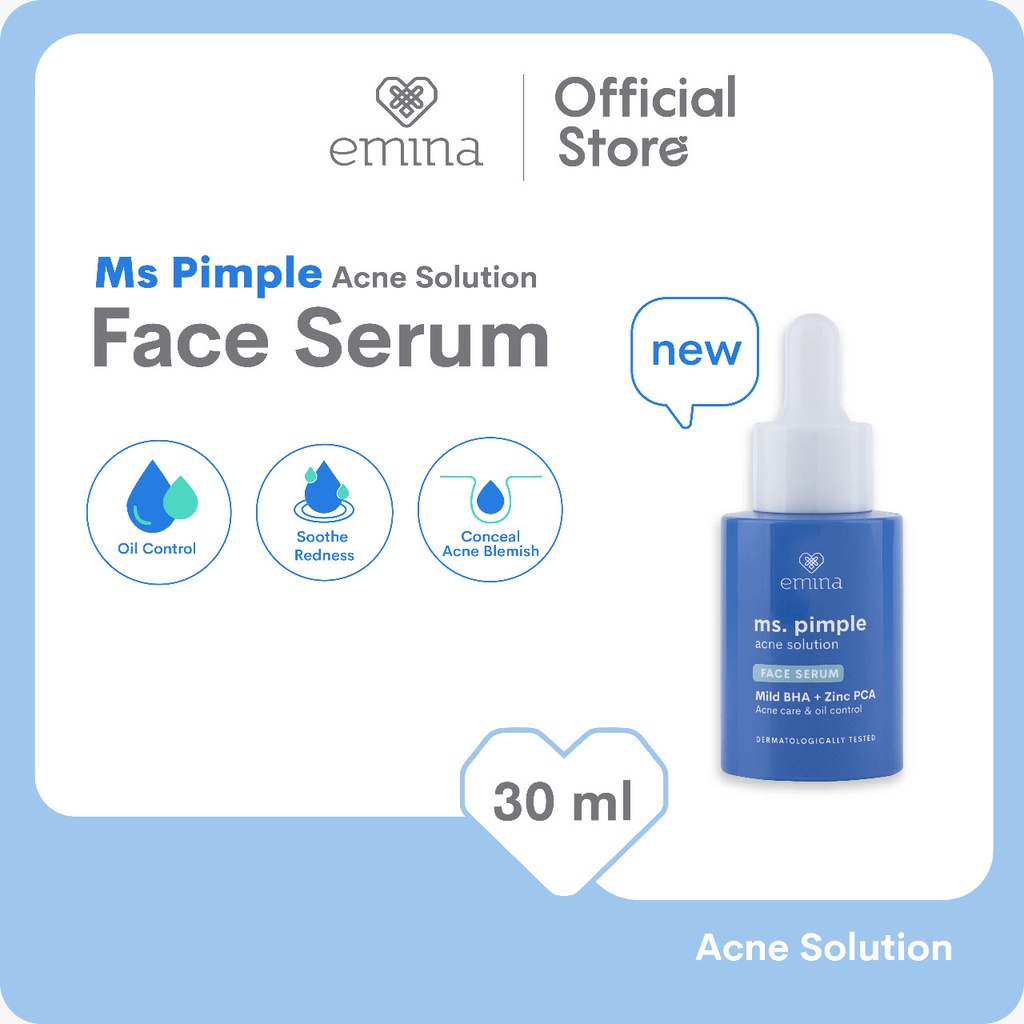 EMINA MS.PIMPLE ACNE SOLUTION FACE SERUM 30ML