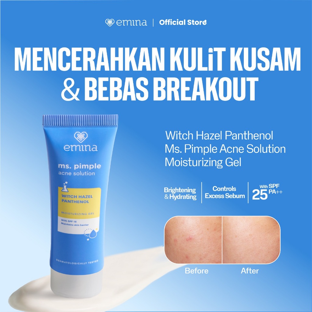 EMINA MS.PIMPLE MOISTURIZING GEL 20ML ACNE SOLUTION