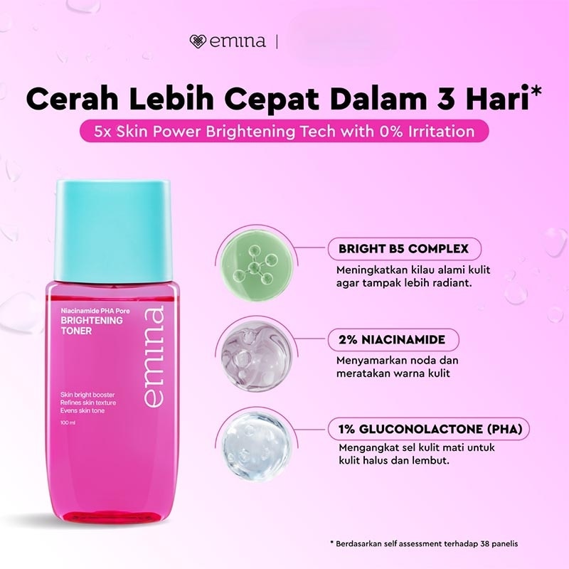 EMINA NIACINAMIDE PHA PORE BRIGHTENING TONER