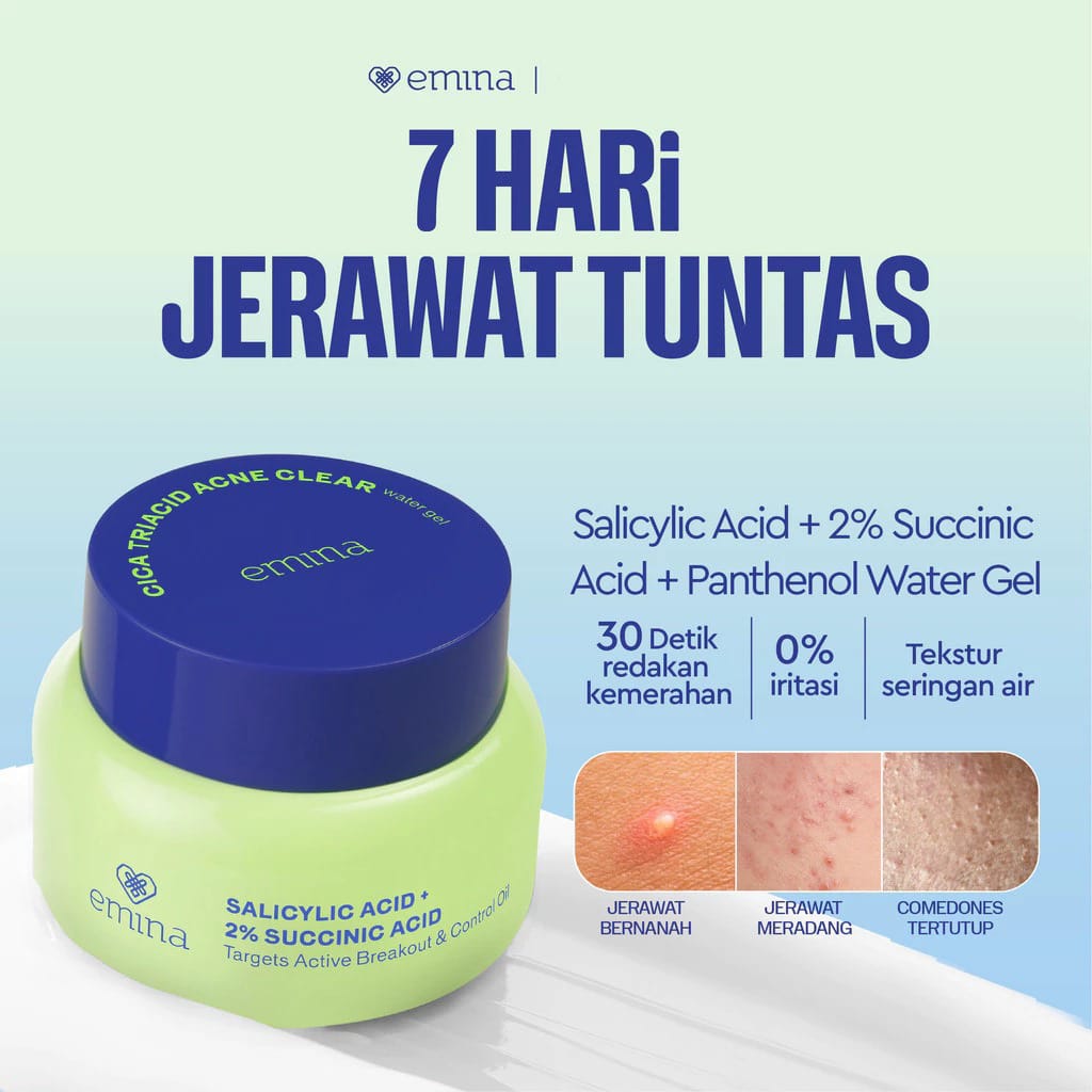 EMINA WATER GEL CICA TRIACID ACNE CLEAR 30G