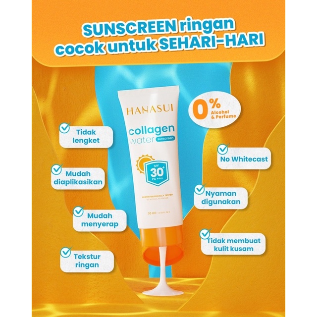 HANASUI COLLAGEN WATER SUNSCREEN SPF 30PA++ 30ML