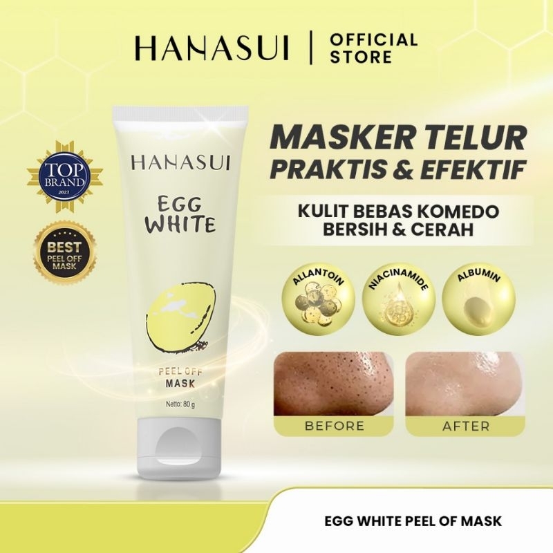 HANASUI EGG WHITE PEEL OFF MASK 80G