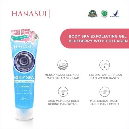 HANASUI EXFOLIATING GEL 300M BLUEBERRY